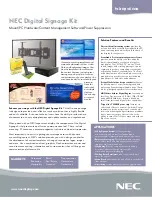 Предварительный просмотр 1 страницы NEC LCD3215 - MultiSync - 32" LCD Flat Panel Display Brochure