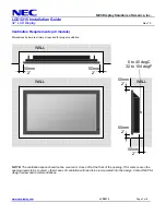 Preview for 2 page of NEC LCD3215 - MultiSync - 32" LCD Flat Panel Display Installation Manual