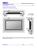 Предварительный просмотр 2 страницы NEC LCD3215 - MultiSync - 32" LCD Flat Panel Display Installation Manual