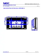 Предварительный просмотр 8 страницы NEC LCD3215 - MultiSync - 32" LCD Flat Panel Display Installation Manual