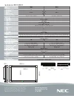 Preview for 2 page of NEC LCD3215 - MultiSync - 32" LCD Flat Panel Display Specifications