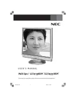 Предварительный просмотр 1 страницы NEC LCD35SERIES User Manual