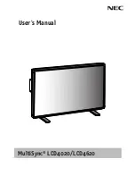 NEC LCD4020-BK-IT User Manual preview