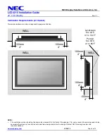 Preview for 2 page of NEC LCD4215 - MultiSync - 42" LCD Flat Panel Display Installation Manual