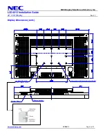 Preview for 4 page of NEC LCD4215 - MultiSync - 42" LCD Flat Panel Display Installation Manual
