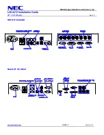 Preview for 5 page of NEC LCD4215 - MultiSync - 42" LCD Flat Panel Display Installation Manual