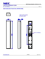 Предварительный просмотр 8 страницы NEC LCD4215 - MultiSync - 42" LCD Flat Panel Display Installation Manual