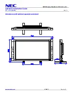 Preview for 5 page of NEC LCD4615 - MultiSync - 46" LCD Flat Panel Display Installation Manual