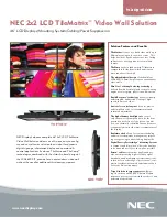 NEC LCD4620 Brochure preview