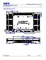 Preview for 4 page of NEC LCD5220-AV - MultiSync - 52" LCD Flat Panel... Installation Manual