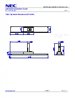 Preview for 6 page of NEC LCD5220-AV - MultiSync - 52" LCD Flat Panel... Installation Manual
