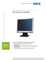 NEC LCD52VM - AccuSync - 15" LCD Monitor Technical Specifications preview