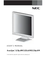 NEC LCD52VM - AccuSync - 15" LCD Monitor User Manual preview