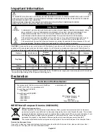 Предварительный просмотр 4 страницы NEC LCD5710-2-AV - MultiSync - 57" LCD Flat Panel Display User Manual