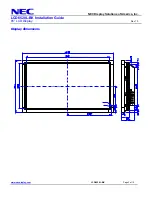 Preview for 3 page of NEC LCD6520L-BK-AV - MultiSync - 65" LCD Flat Panel Display Installation Manual