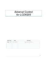 Preview for 1 page of NEC LCD8205 - MultiSync - 82" LCD Flat Panel Display Control Manual