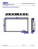 Preview for 4 page of NEC LCD8205 - MultiSync - 82" LCD Flat Panel Display Installation Manual