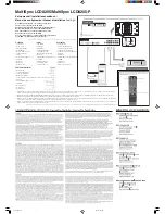 NEC LCD8205 - MultiSync - 82" LCD Flat Panel... Setup Manual preview