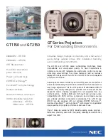 Preview for 1 page of NEC LCDGT2150 Specifications