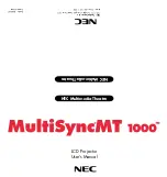 NEC LCDMT1000 User Manual предпросмотр