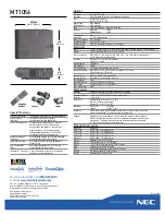 Предварительный просмотр 2 страницы NEC LCDMT1056 Specifications