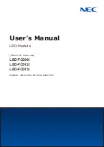 Preview for 1 page of NEC LED-FC012i User Manual