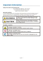 Preview for 3 page of NEC LED-FC012i User Manual