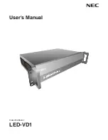 NEC LED-VD1 User Manual preview