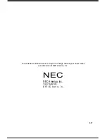 Предварительный просмотр 24 страницы NEC Level II User Manual