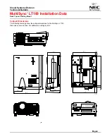 Предварительный просмотр 4 страницы NEC LT100 - MultiSync XGA DLP Projector Installation Data