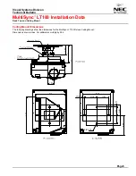 Предварительный просмотр 5 страницы NEC LT100 - MultiSync XGA DLP Projector Installation Data