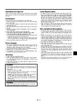 Preview for 6 page of NEC LT156 - MultiSync XGA DLP Projector User Manual