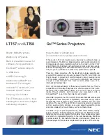 NEC LT157 - XGA LCD Projector Specifications предпросмотр