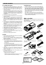 Предварительный просмотр 3 страницы NEC LT170 - XGA DLP Projector User Manual