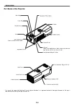 Предварительный просмотр 6 страницы NEC LT170 - XGA DLP Projector User Manual