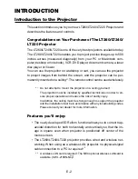 Предварительный просмотр 2 страницы NEC LT240 Series User Manual