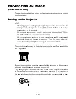 Предварительный просмотр 37 страницы NEC LT240 Series User Manual