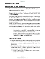 Предварительный просмотр 2 страницы NEC LT260 Series User Manual