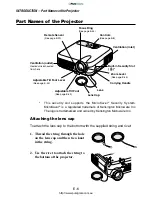 Предварительный просмотр 6 страницы NEC LT260 Series User Manual