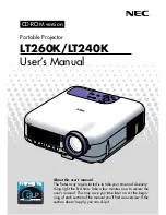 NEC LT260K Series User Manual предпросмотр