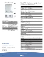 Preview for 2 page of NEC LT30 - INSTALLTION GUIDE Specifications