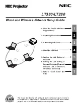 Preview for 1 page of NEC LT380 - MultiSync XGA LCD Projector Setup Manual