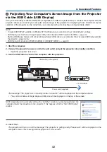 Preview for 52 page of NEC M230X User Manual