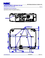 Предварительный просмотр 4 страницы NEC M260W Series Installation Manual