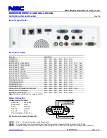 Предварительный просмотр 6 страницы NEC M260W Series Installation Manual