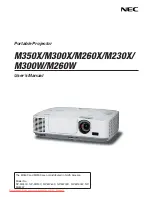 NEC M350X User Manual preview