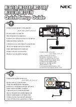 NEC M361X Quick Setup Manual предпросмотр