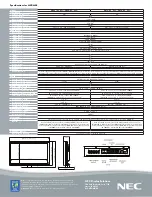 Preview for 2 page of NEC M40-2-AVT - 40" LCD TV Specification Sheet