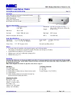 Preview for 1 page of NEC M402H Installation Manual