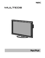 NEC M40B-AV - 40" LCD Flat Panel Display User Manual preview